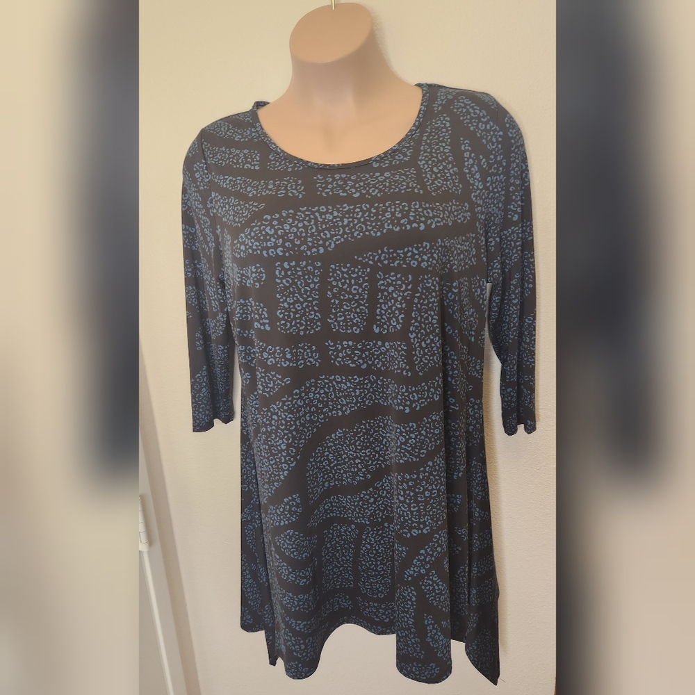 ARNA YORK Tunic Printed Top Quarter Sleeve